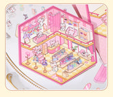 Cute Animals Shop 1.0 DIY 3D Scene Stickers — 4 Cute Miniature Animal Shops